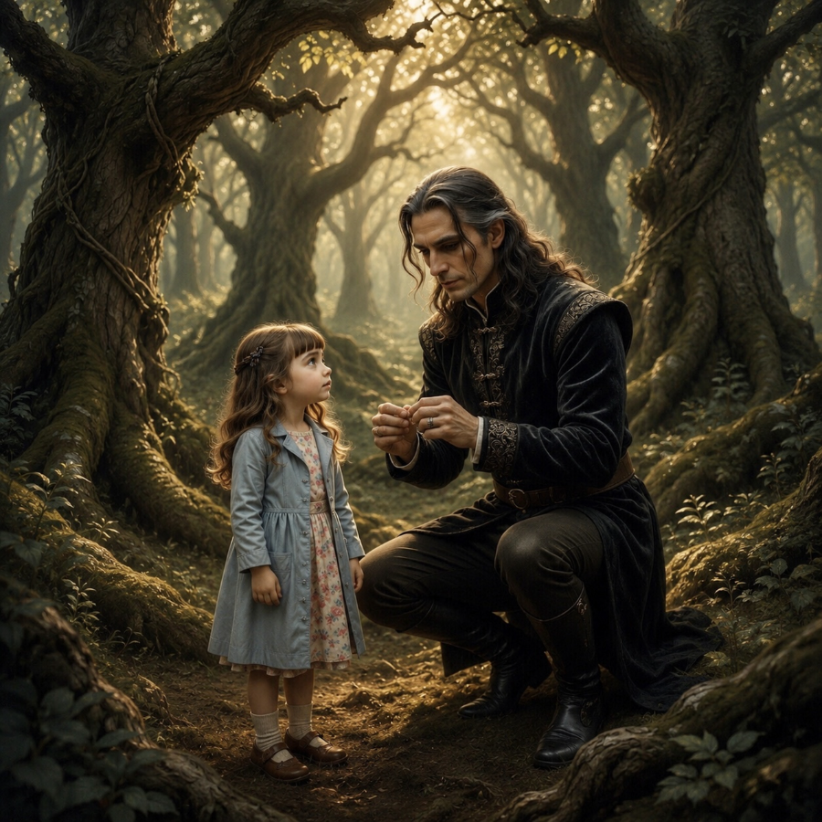 Morgan meets the Count in the Old Forest