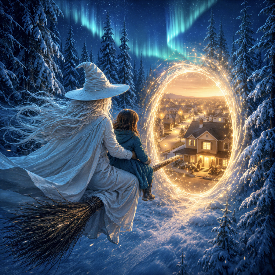 Gretchen brings Morgan home through the portal